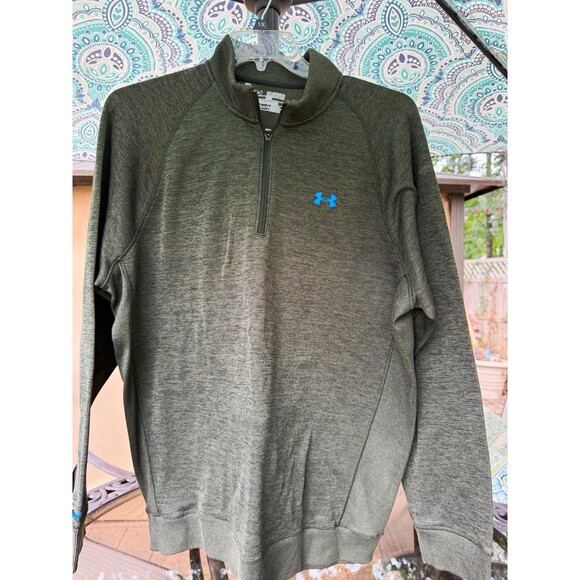 Under Armour Other - Under Armour ColdGear Men's 2XL Big & Tall Green 1/4 Zip Mock Neck Pullover